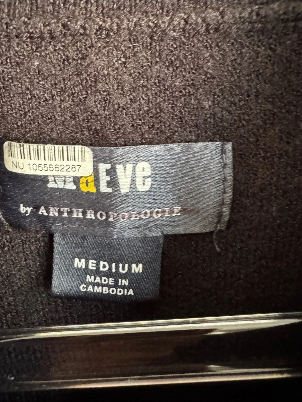 Anthropologie Maeve Carys Mock Neck Sweater in Black Sz: M